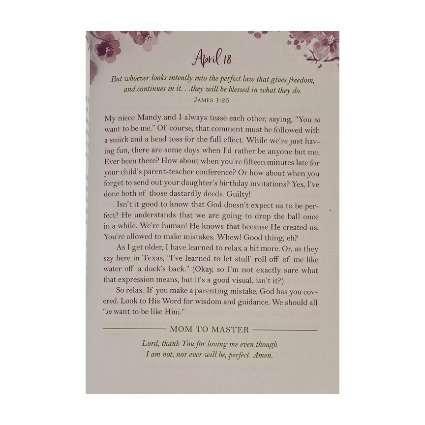 Encouraging Words for Mothers: Daily Devotions to Lift Mom's Soul Hardcover