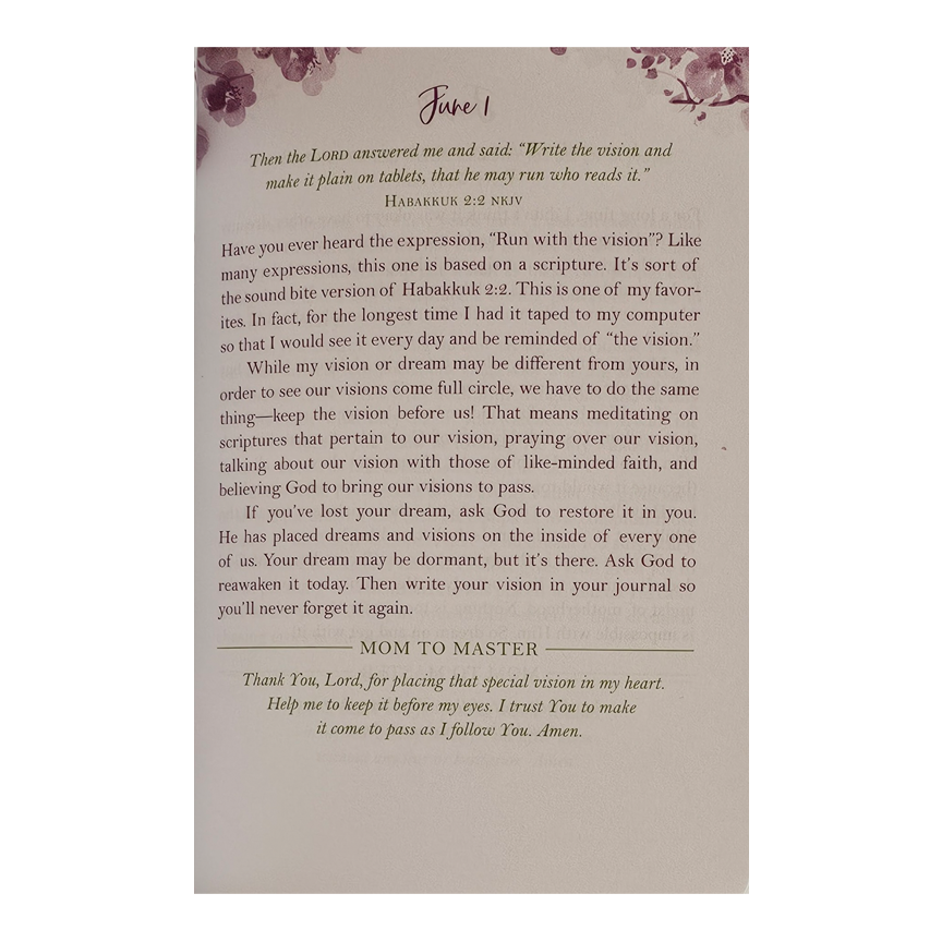 Encouraging Words for Mothers: Daily Devotions to Lift Mom's Soul Hardcover