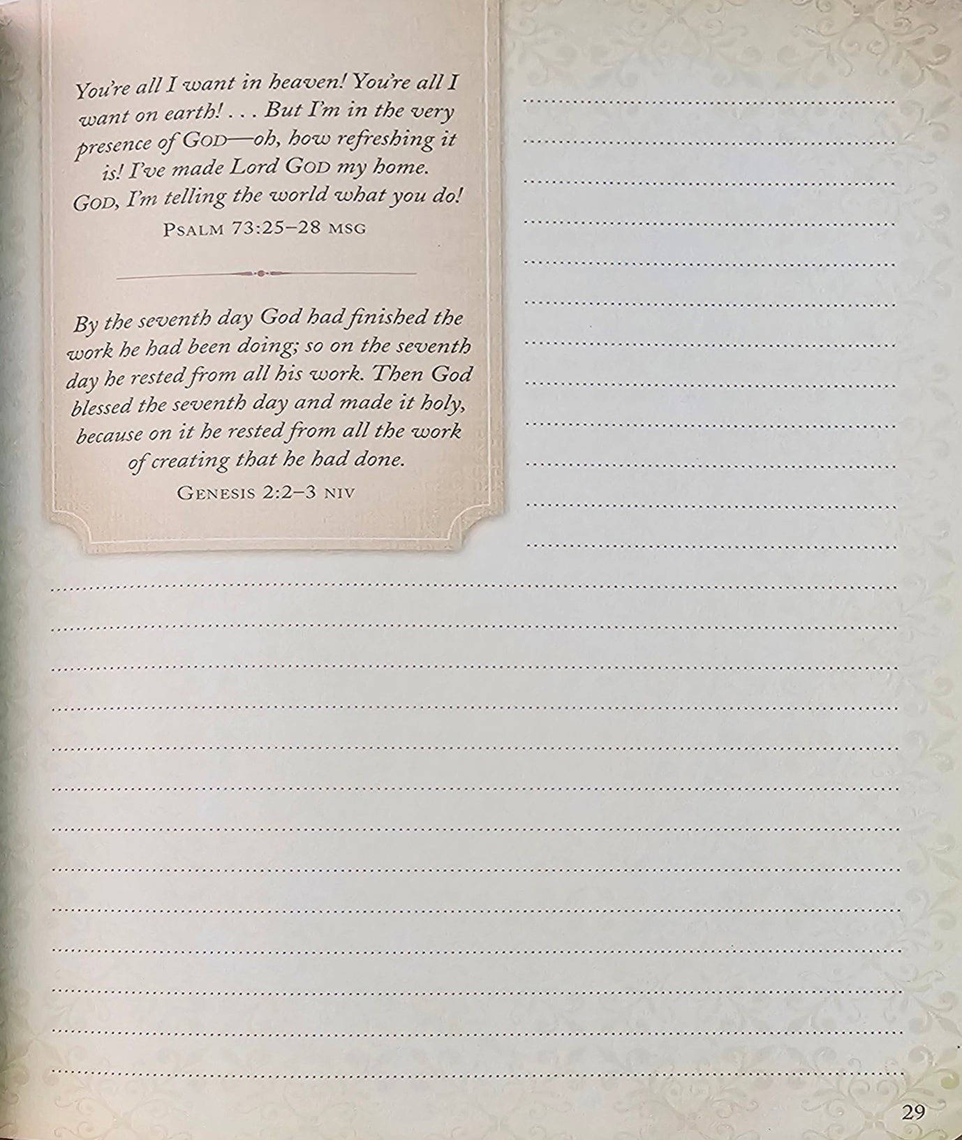 Everyday Inspiration from Psalm 23: A Devotional Journal for Women Hardcover by Compiled by Barbour Staff