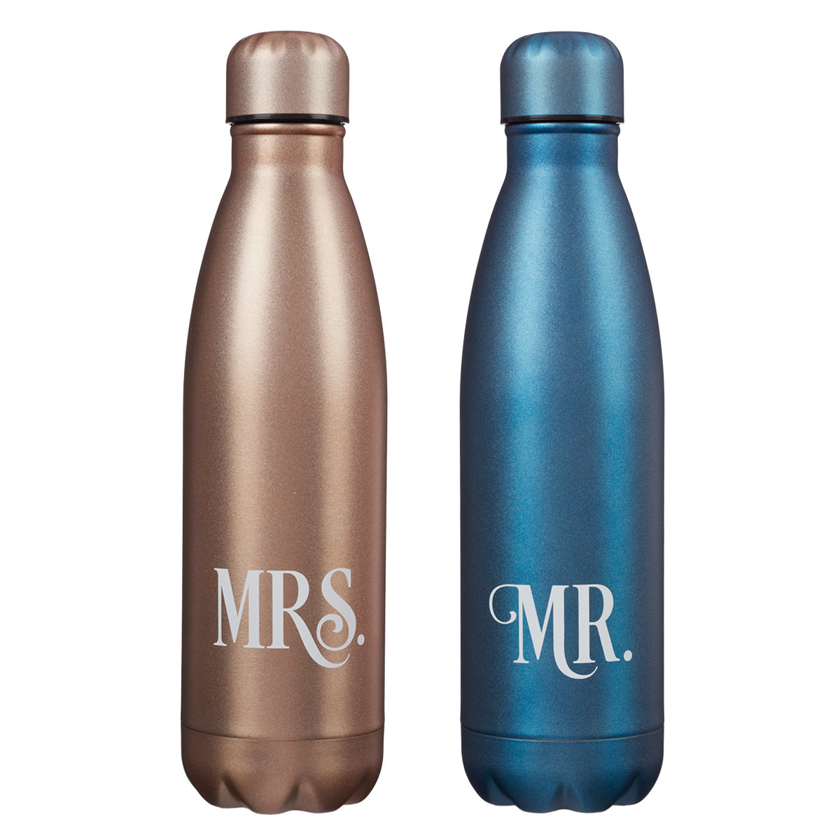 Mr and Mrs Water Bottle Set