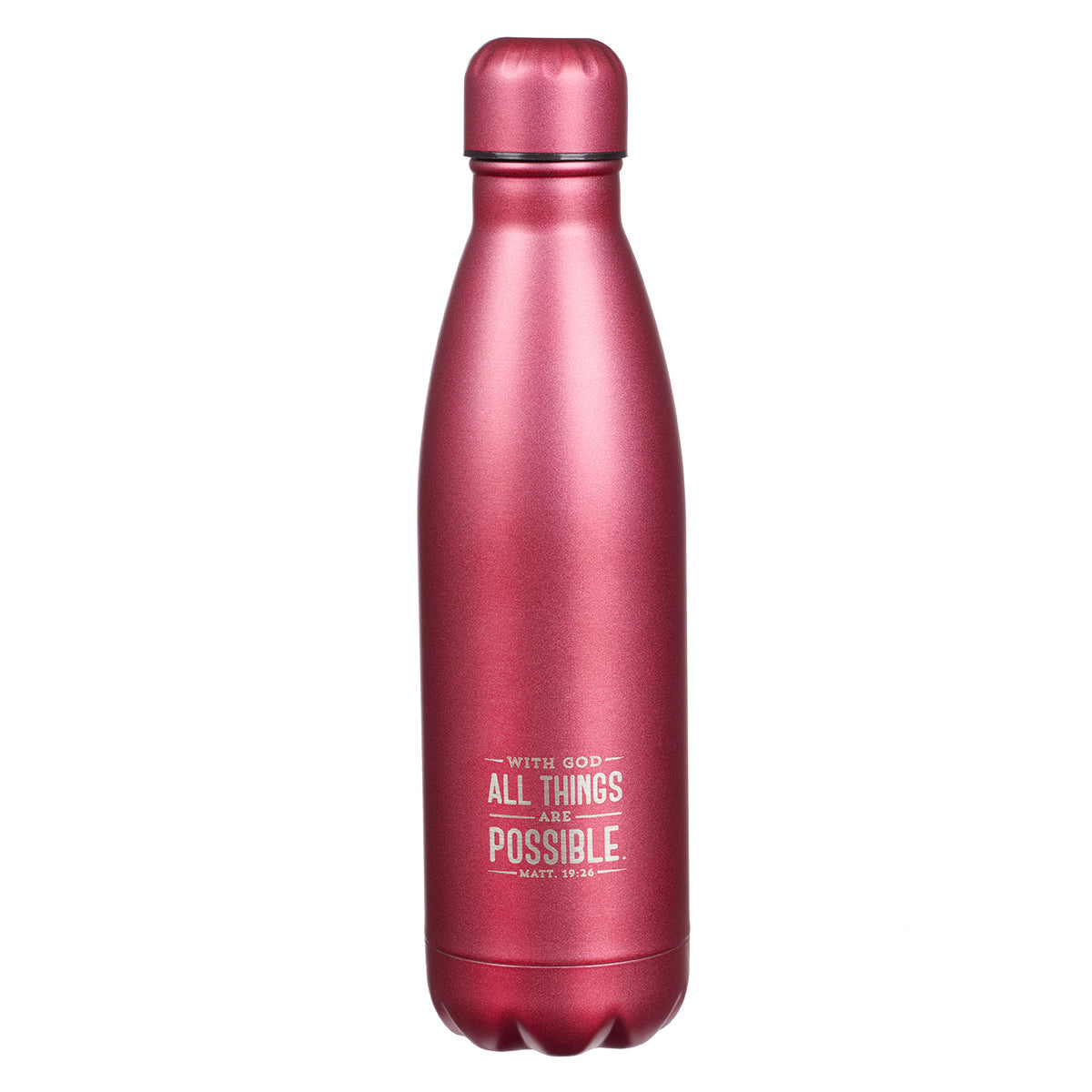 With God All Things Are Possible -  Stainless Steel Water Bottle
