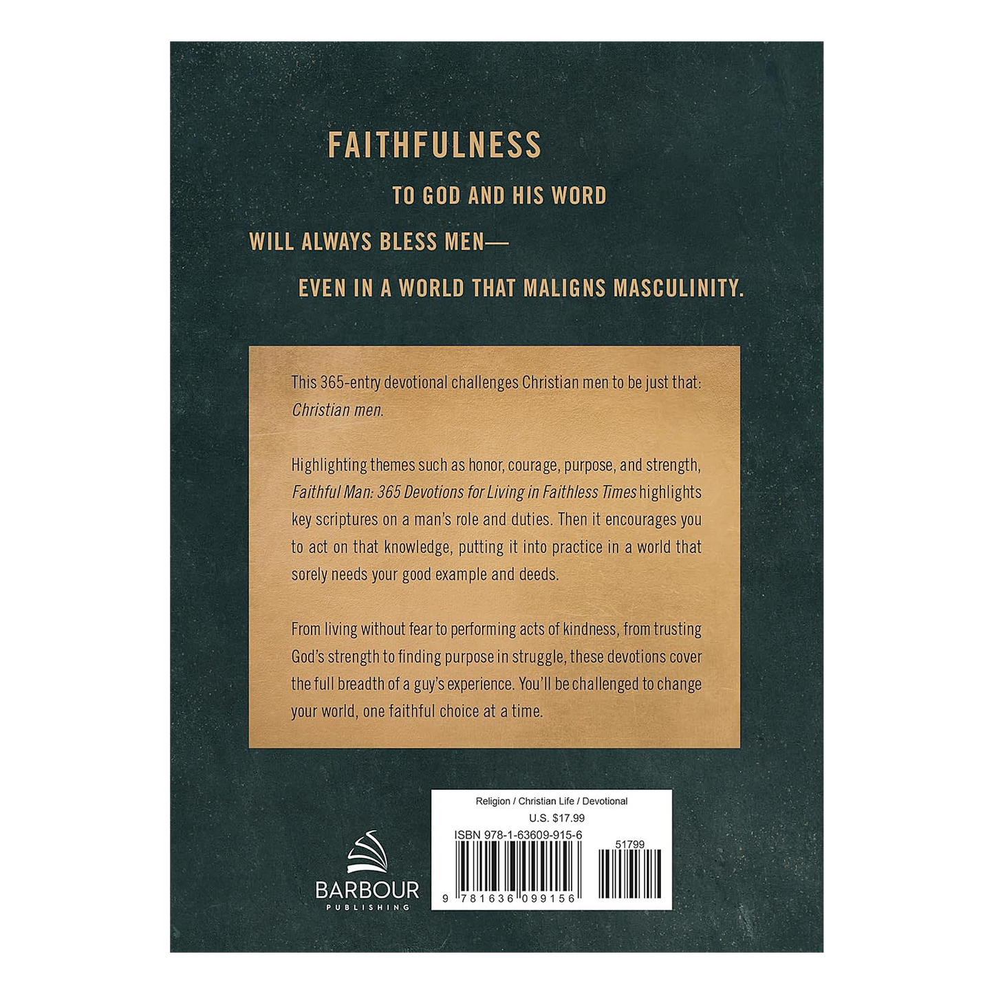 Faithful Man: 365 Devotions for Living in Faithless Times Hardcover