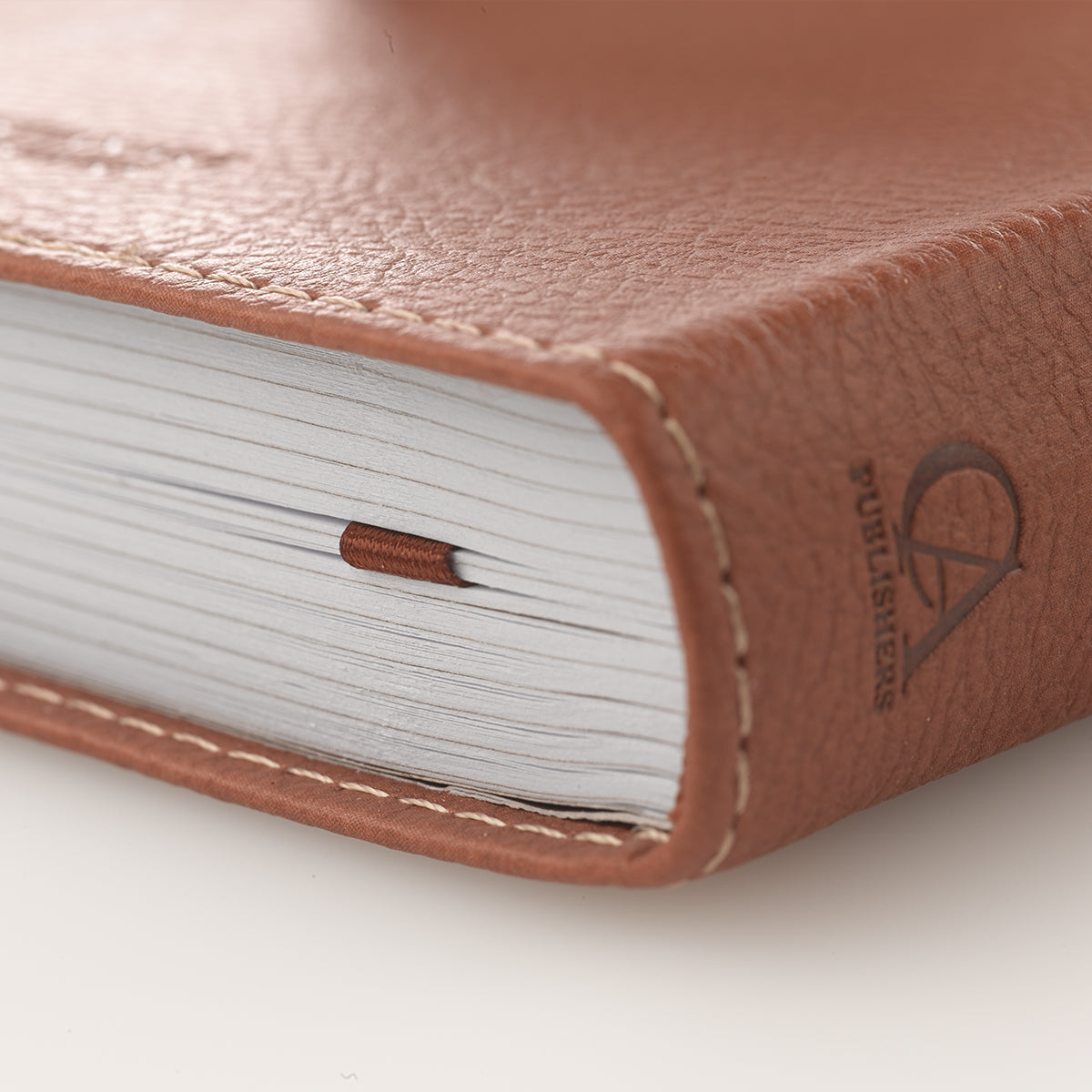 Words of Jesus For Men Saddle Tan Faux Leather Devotional By Riekert Botha - Men's Devotional
