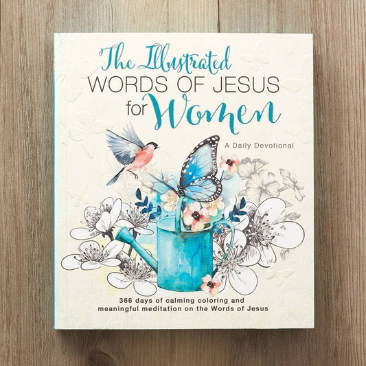 The Illustrated Words of Jesus for Women Coloring Devotional by Carolyn Larsen