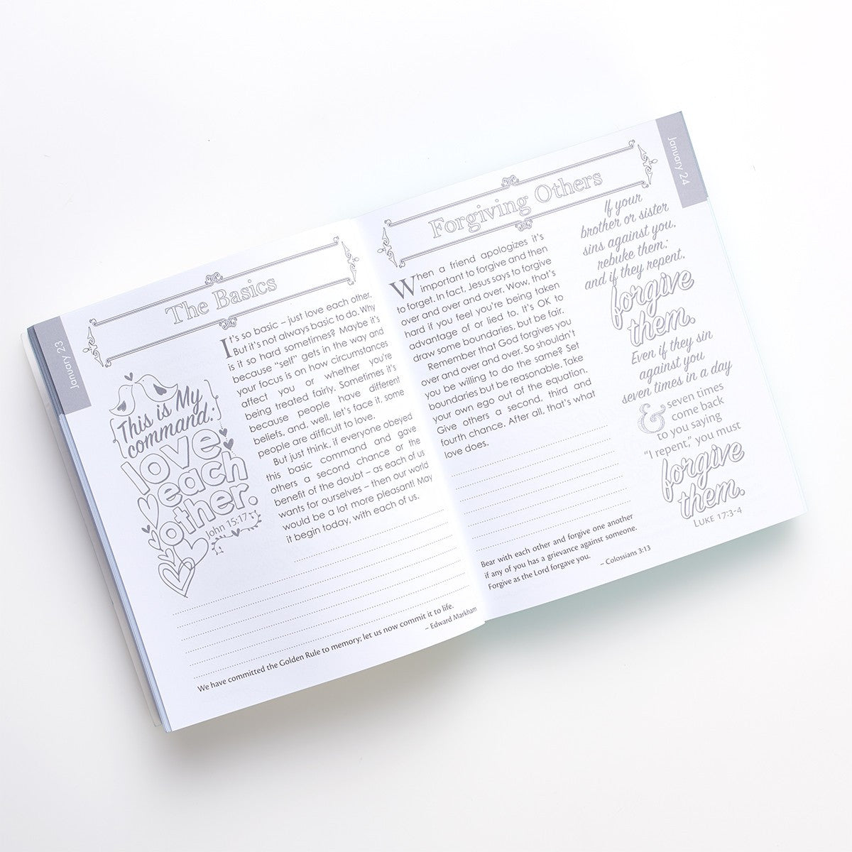 The illustrated Words of Jesus for Women Devotional BY CAROLYN LARSEN