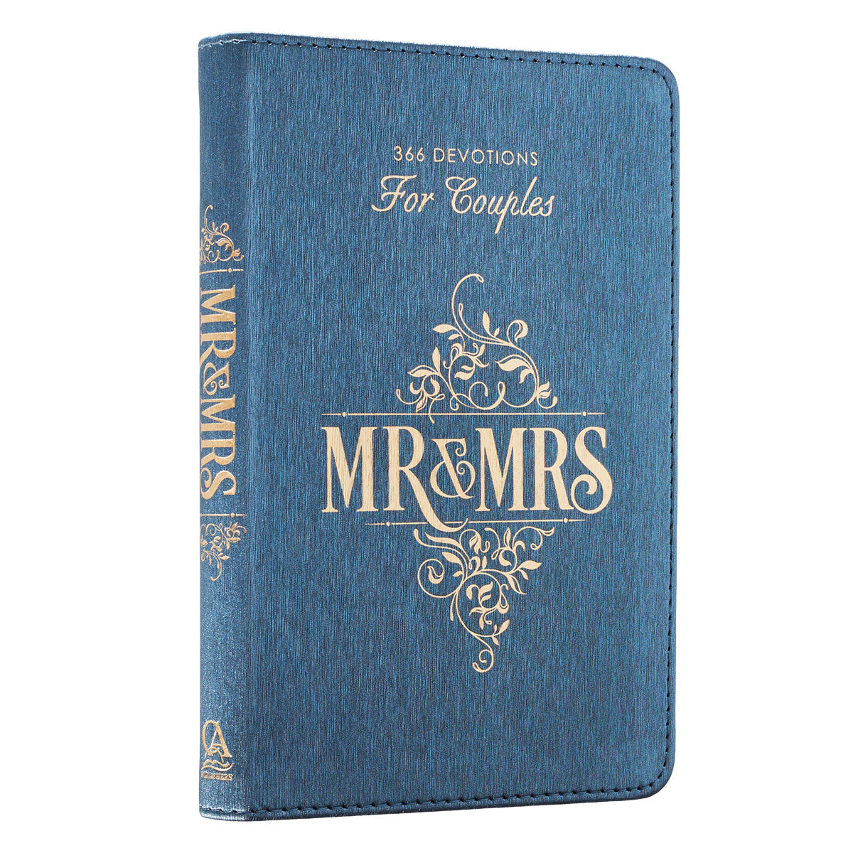 Mr. & Mrs. 366 Devotions for Couples Blue Faux Leather Devotional By Rob & Joanna Teigen General Gift Book
