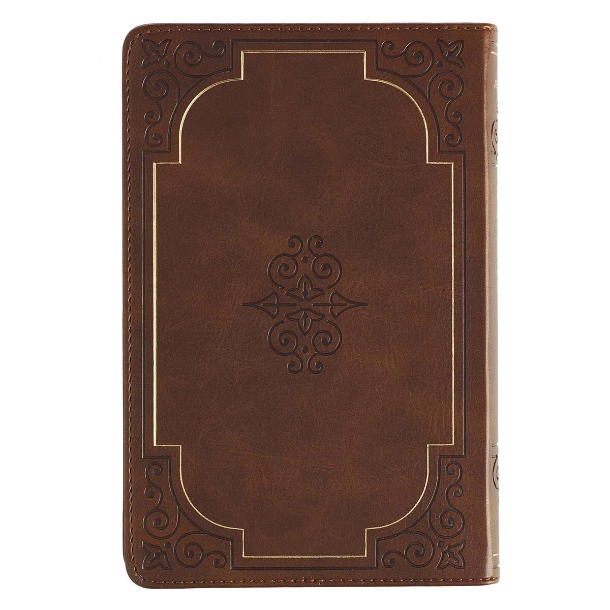 Walking With God Brown Faux Leather Devotional (Compact Size)