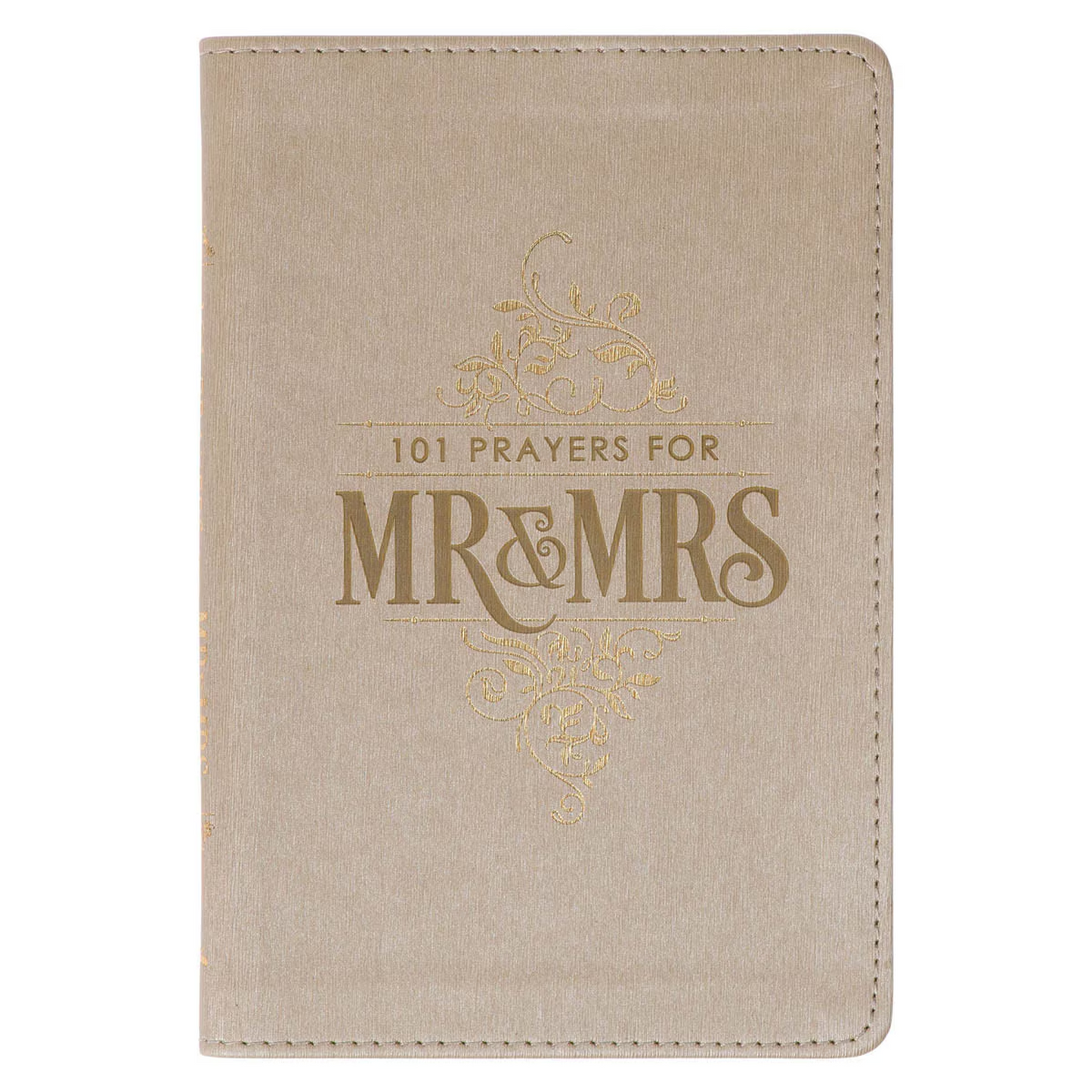 101 Prayers for Mr. & Mrs. Gold Faux Leather Prayer Book