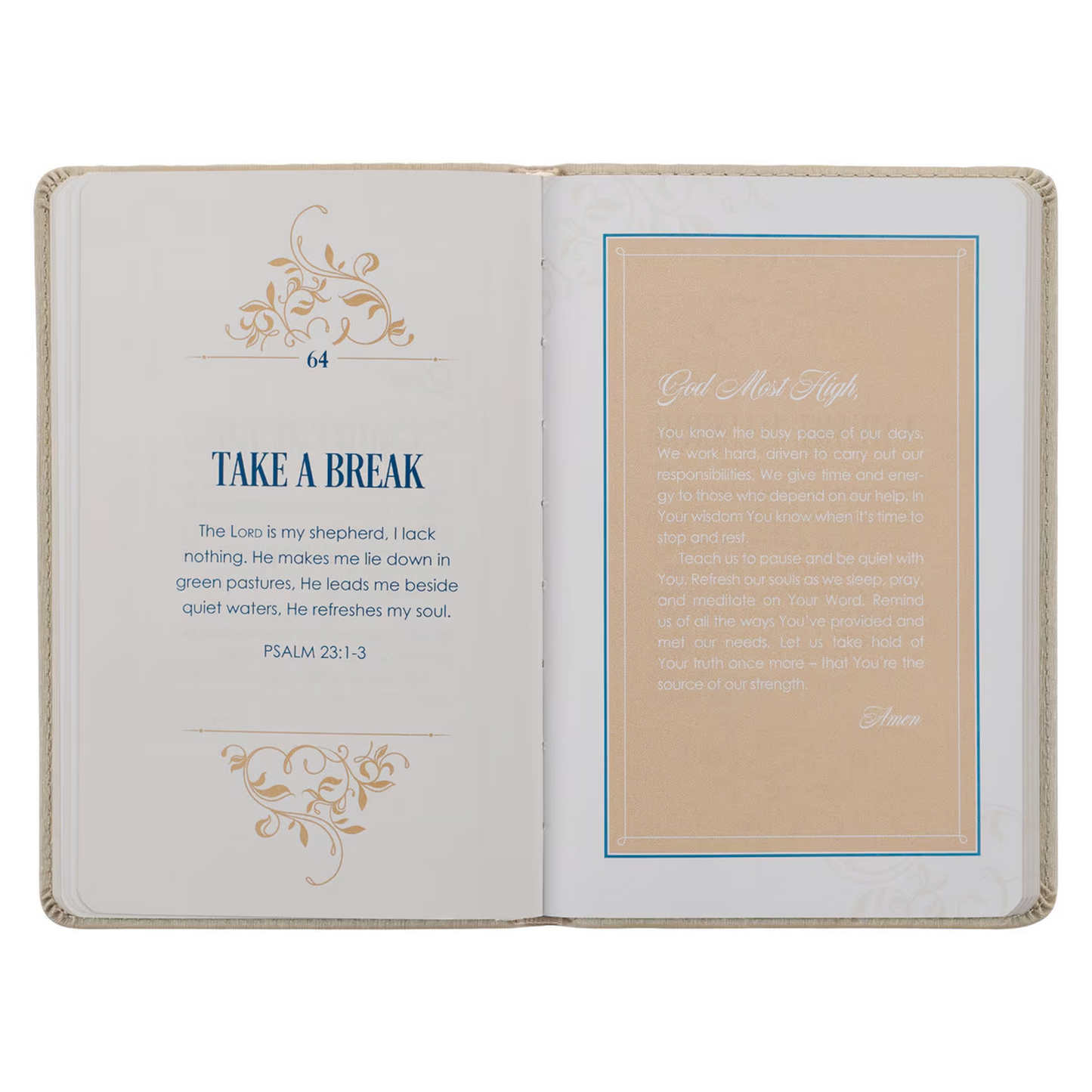 101 Prayers for Mr. & Mrs. Gold Faux Leather Prayer Book