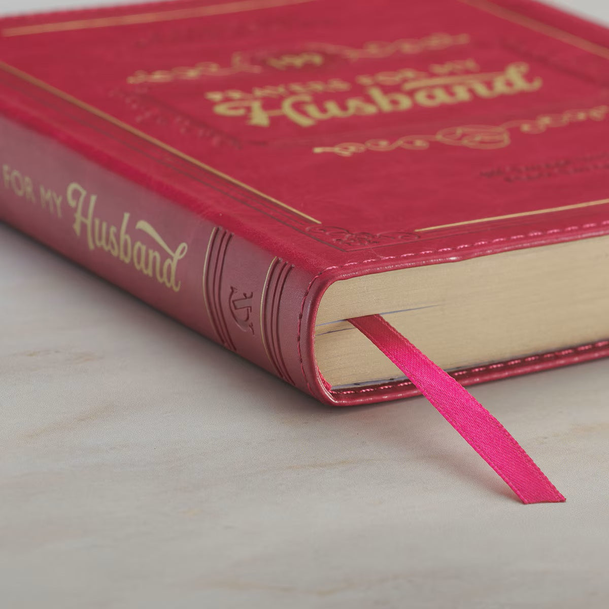 199 Prayer for My Husband Raspberry-Red Faux Leather Prayer and Journaling Guide