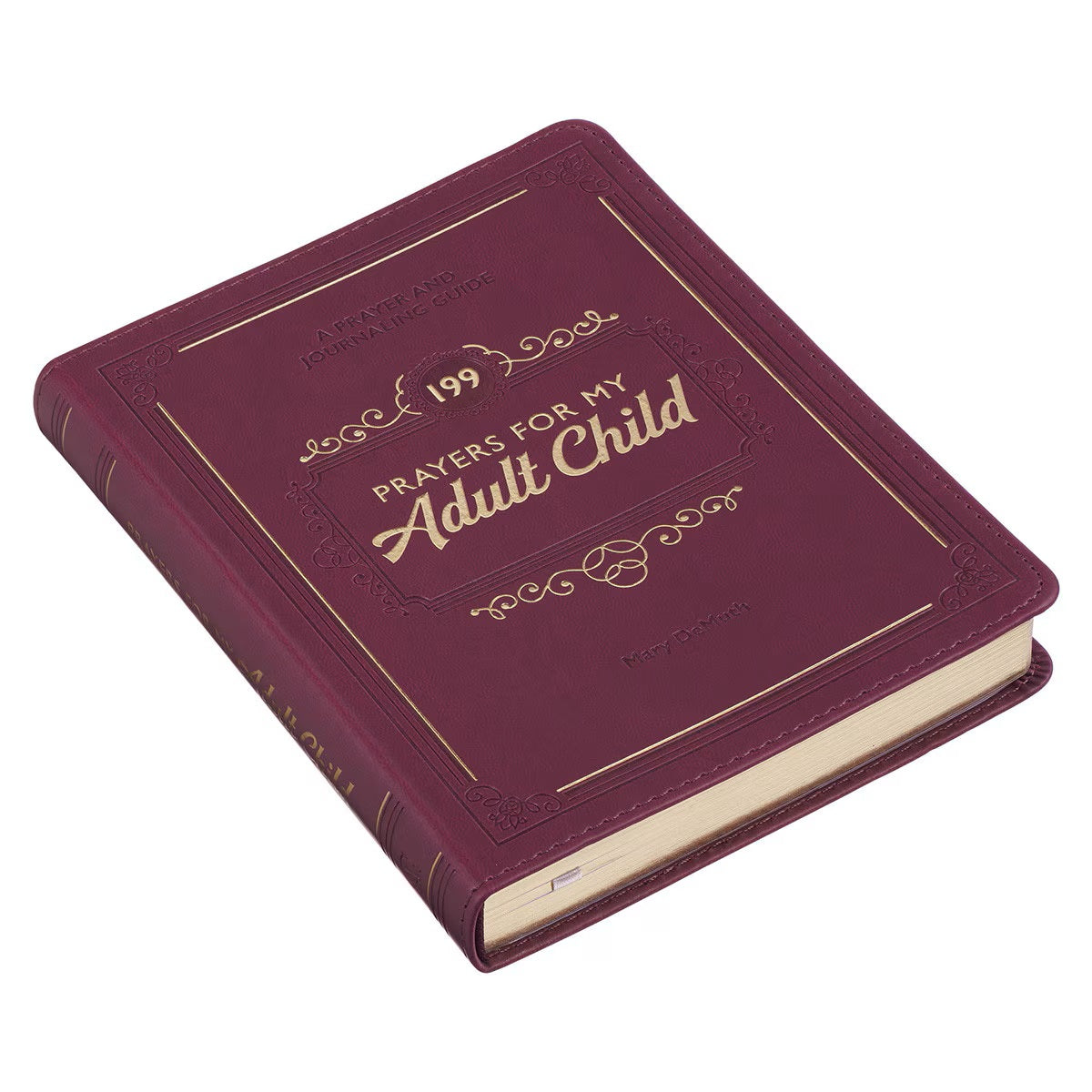 199 Prayers for My Adult Child Plum Faux Leather Prayer and Journaling Guide by Mary DeMuth