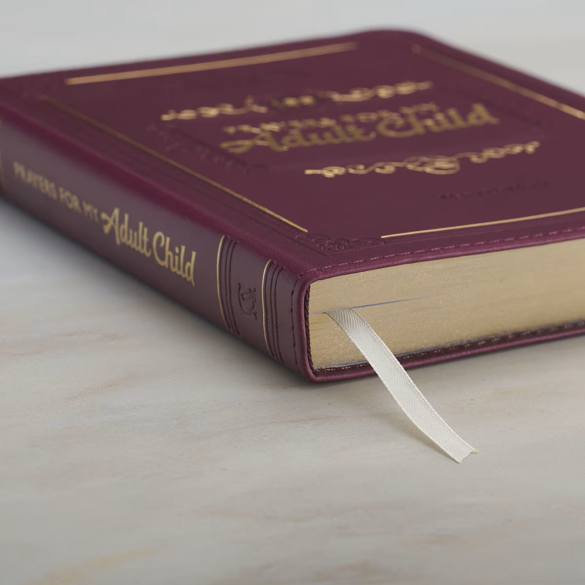 199 Prayers for My Adult Child Plum Faux Leather Prayer and Journaling Guide by Mary DeMuth