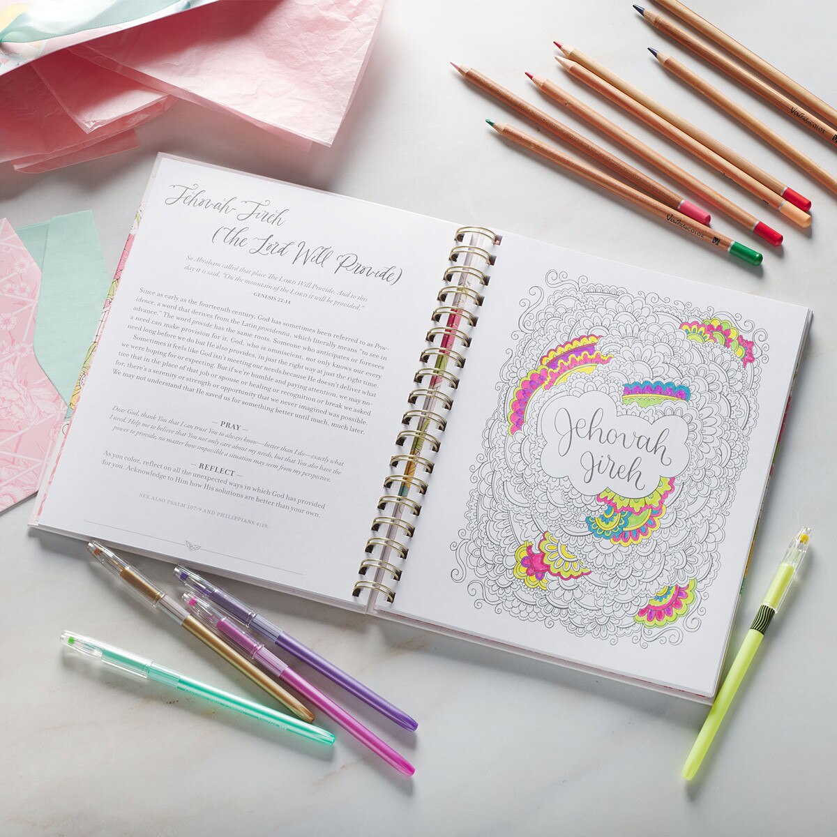 Coloring the Names of God Coloring Devotional by Ann-Margret Hovsepian