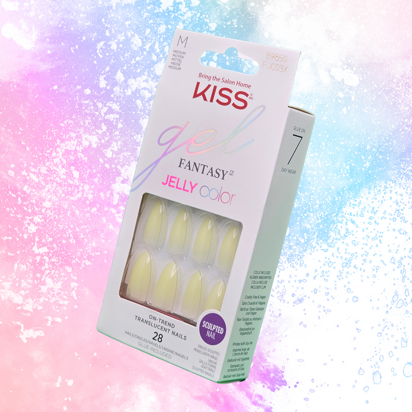 KISS Gel Fantasy Jelly Color Press-on Nails - 8985