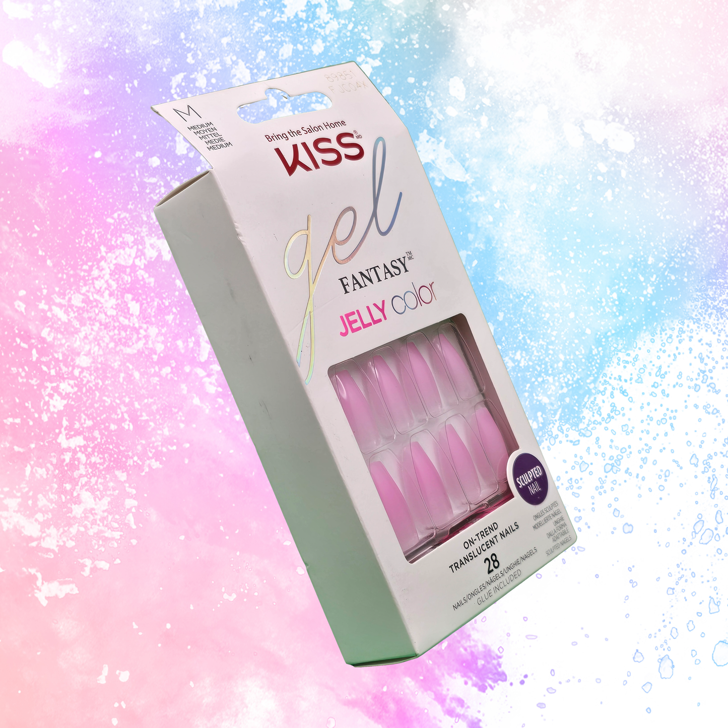 Gel Fantasy Jelly Color Solid Pink - Jelly Hearts - 98951
