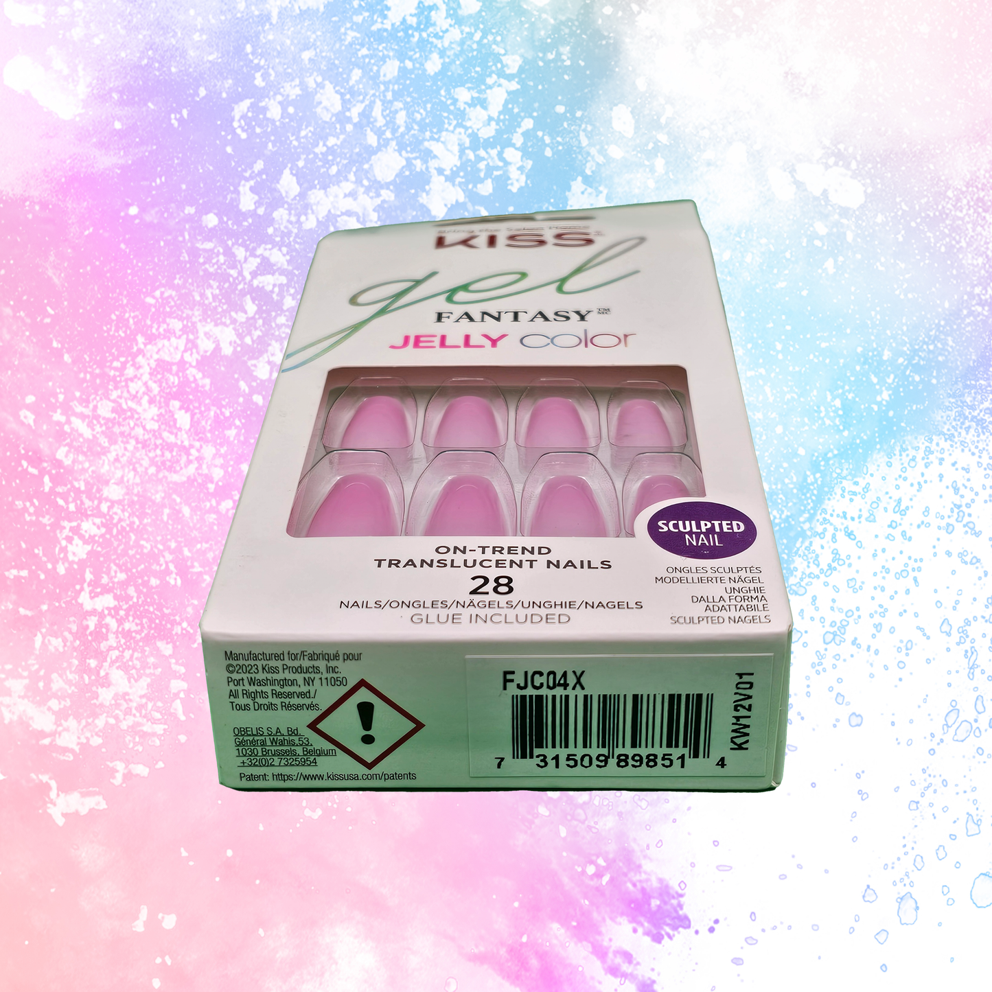 Gel Fantasy Jelly Color Solid Pink - Jelly Hearts - 98951