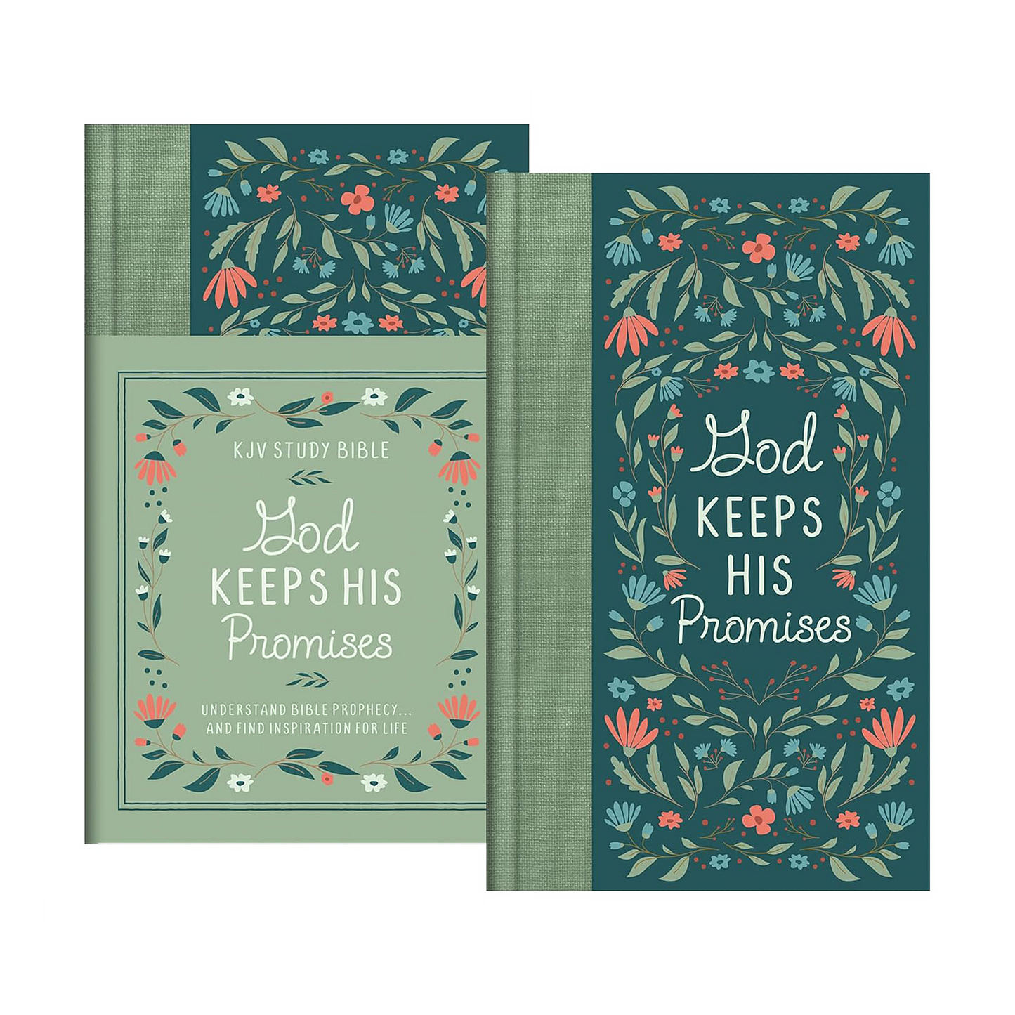 God Keeps His Promises KJV Study Bible [Sage Floral] Hardcover