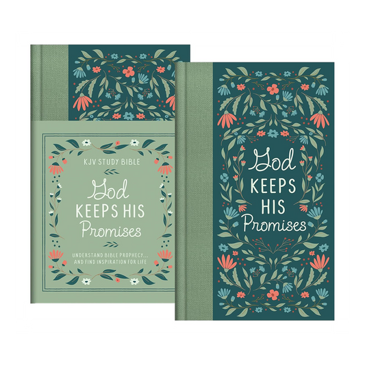 God Keeps His Promises KJV Study Bible [Sage Floral] Hardcover