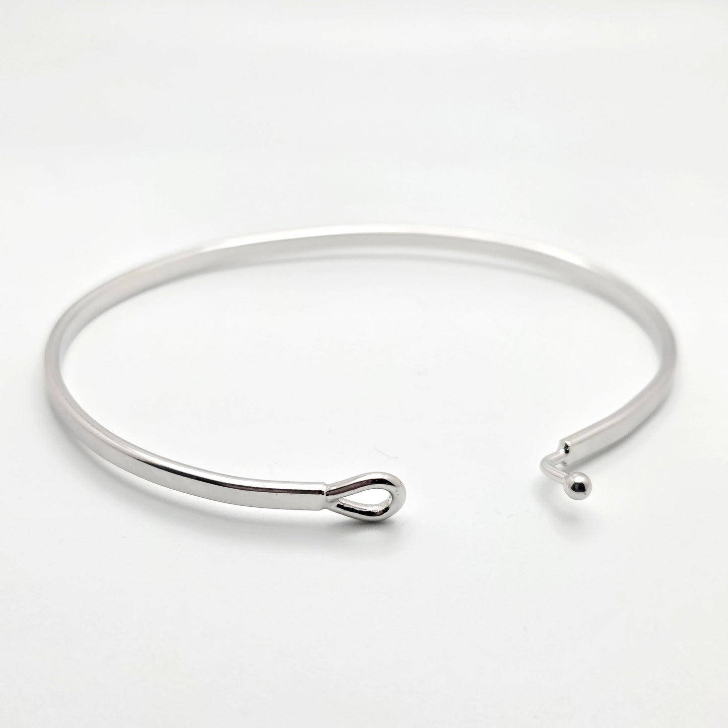 GOD SAID YES YOU CAN Inspirational Message Bracelet Positive Message Engraved Thin Bangle - Jewelry