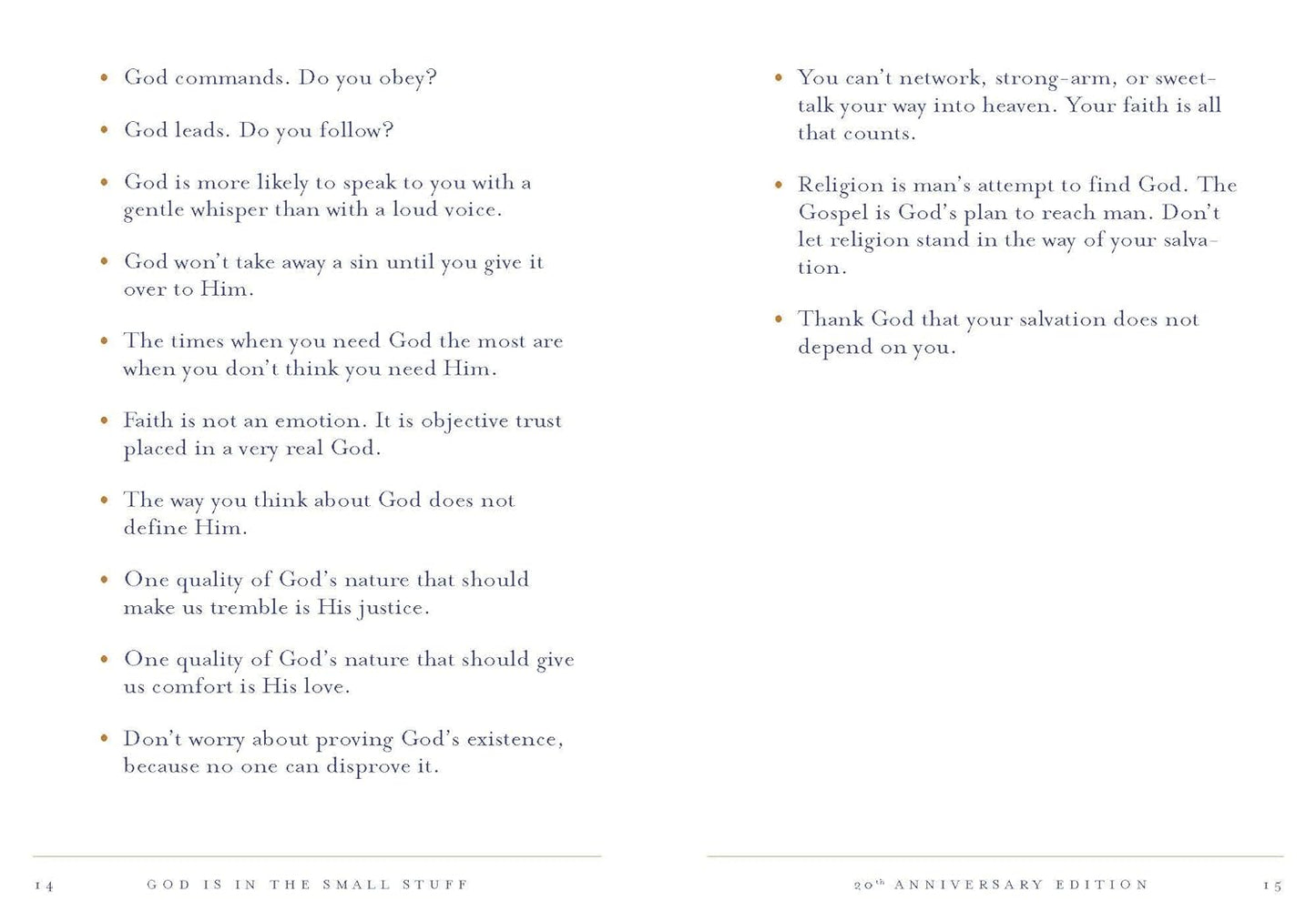 God Is in the Small Stuff 20th Anniversary Edition Hardcover by Bruce Bickel & Stan Jantz