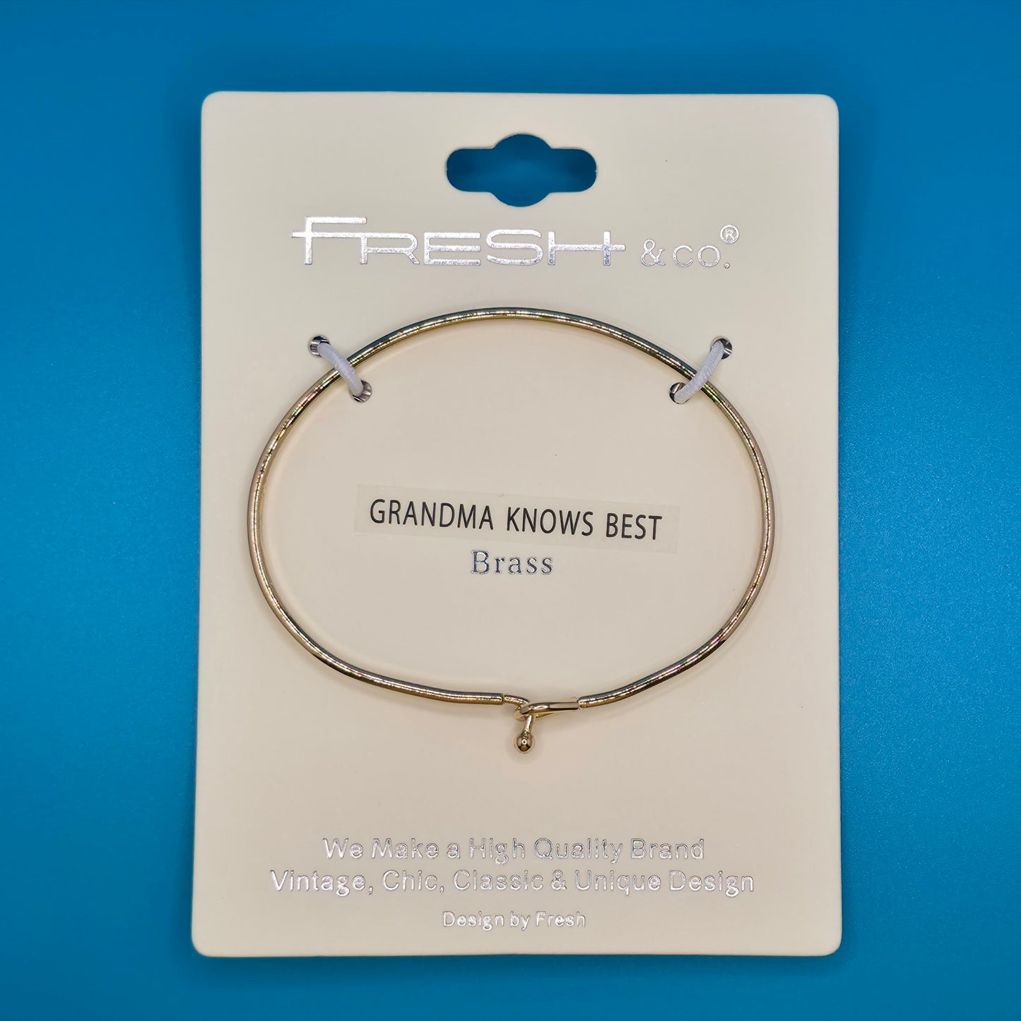 GRANDMA KNOWS BEST Inspirational Message Bracelet Positive Message Engraved Thin Bangle - Jewelry