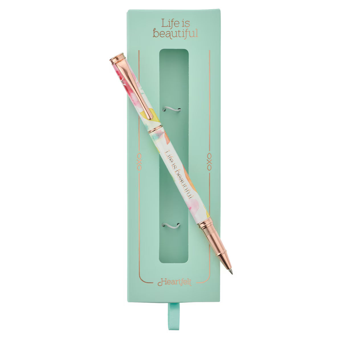 Life is Beautiful Pink Daisies Gift Pen