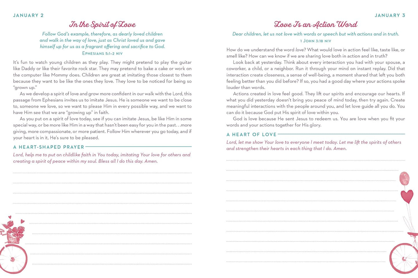 The Heart-Shaped Life Daily Devotional Journal Paperback by Karen Moore