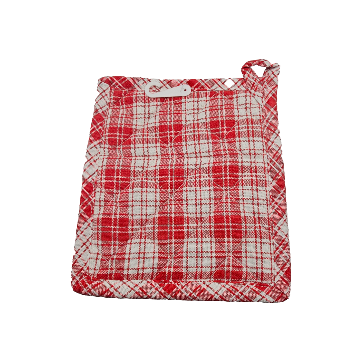 Holiday Collection Christmas Mistle Toe & Candy Cane Towels and Pot Holder Set: Plaid Country Cotton Towels