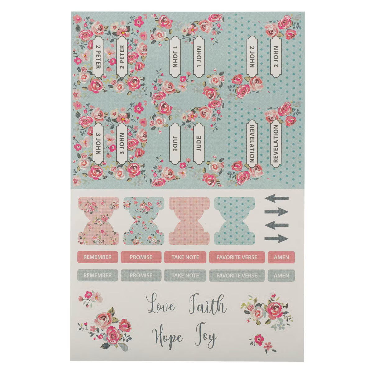 Pink and Blue Old and New Testament Bible Indexing Tabs