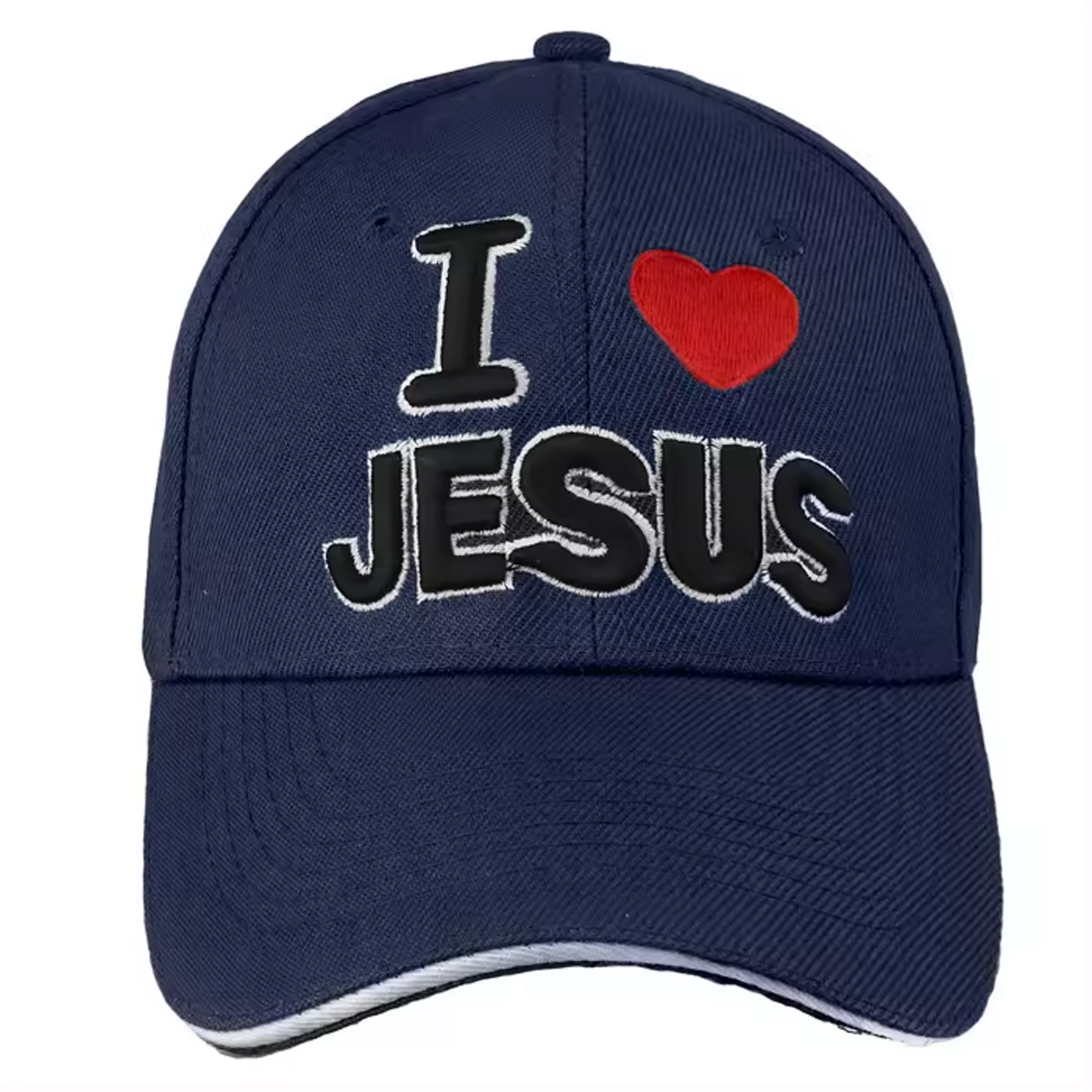 I Love Jesus Cap - 3D Embroidery Jesus Cap