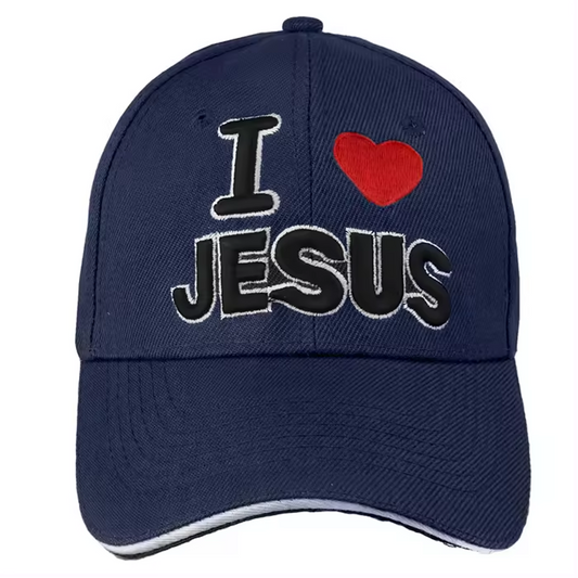 I Love Jesus Cap - 3D Embroidery Jesus Cap