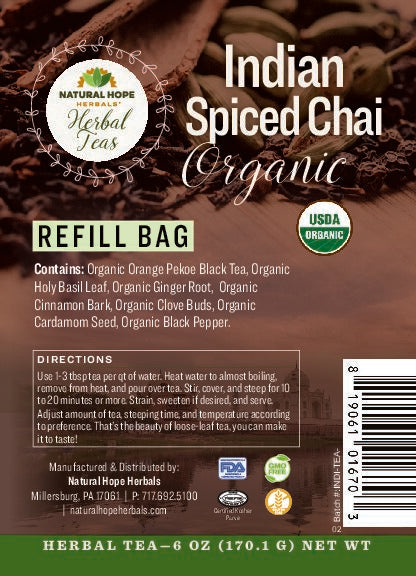 Organic Indian Spiced Chai Tea
