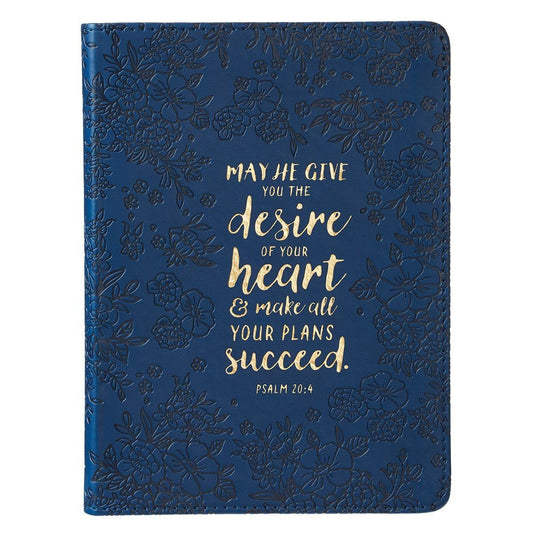 Desire of Your Heart Handy-sized Lux Leather Journal - Psalm 20:4