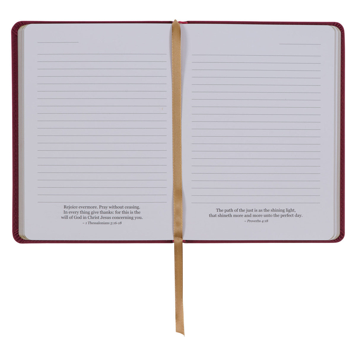Trust in the LORD Golden Leaf Burgundy Faux Leather Handy-size Journal - Proverbs 3:5