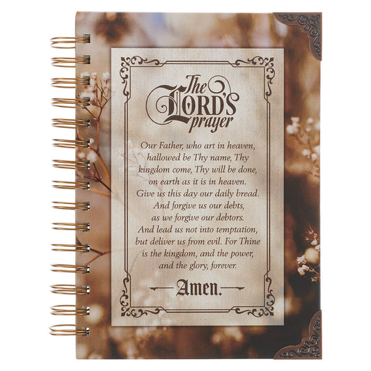 The LORD's Prayer Large Wire bound Journal - Matthew 6:9-13