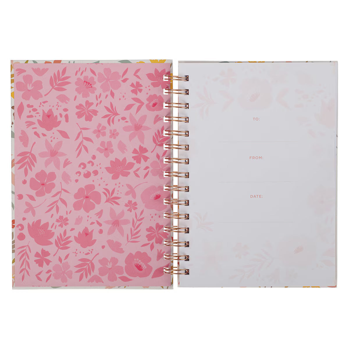 World's Greatest Mom Whimsical Floral Spiral-Journal