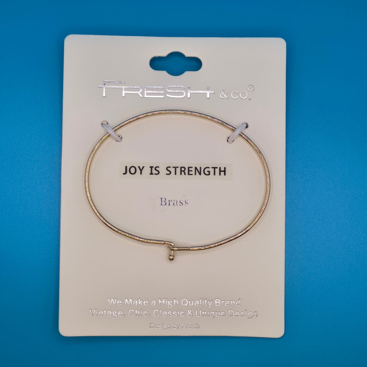 JOY IS STRENGTH Inspirational Message Bracelet Positive Message Engraved Thin Bangle - Jewelry (Copy)