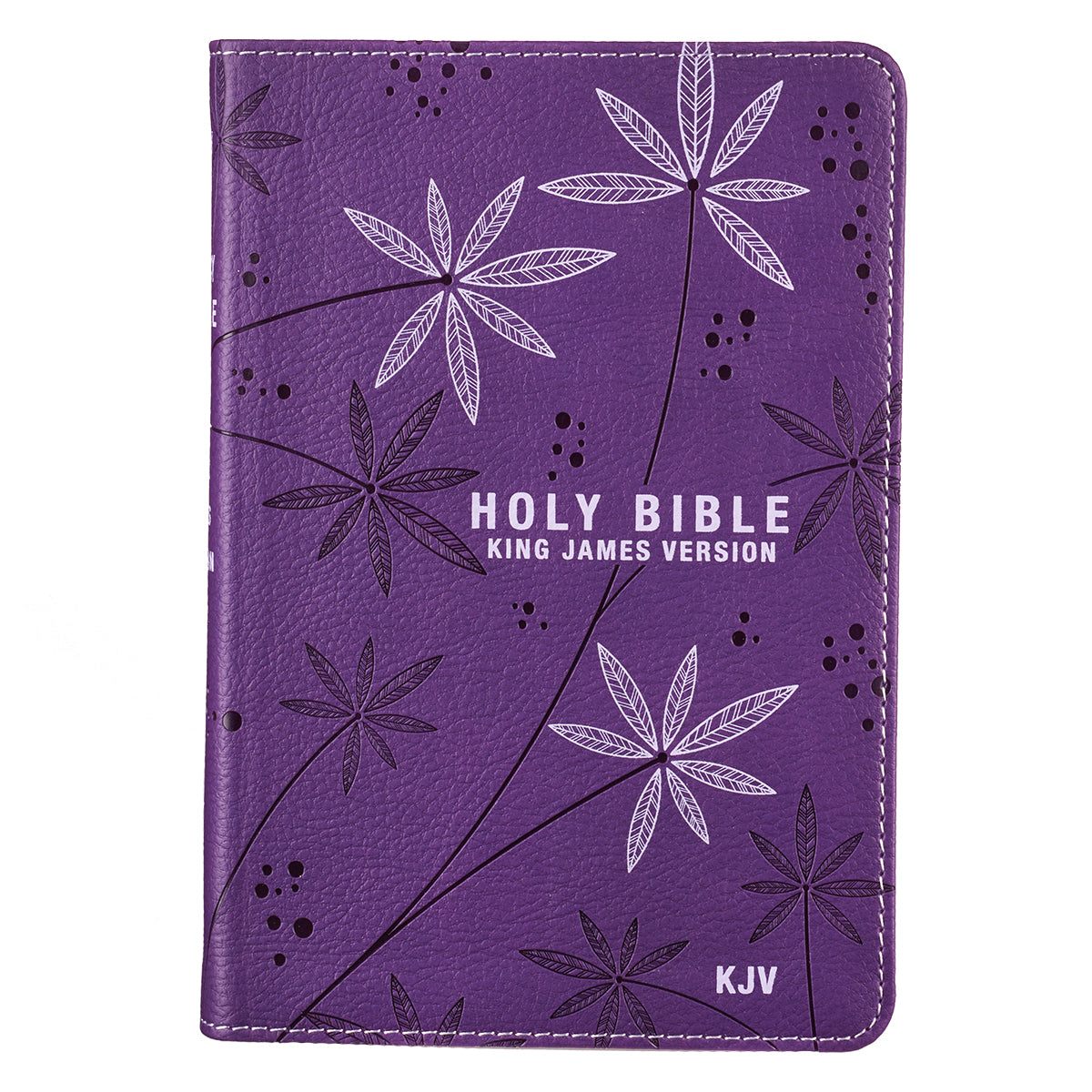 Purple Faux Leather Compact King James Version Bible