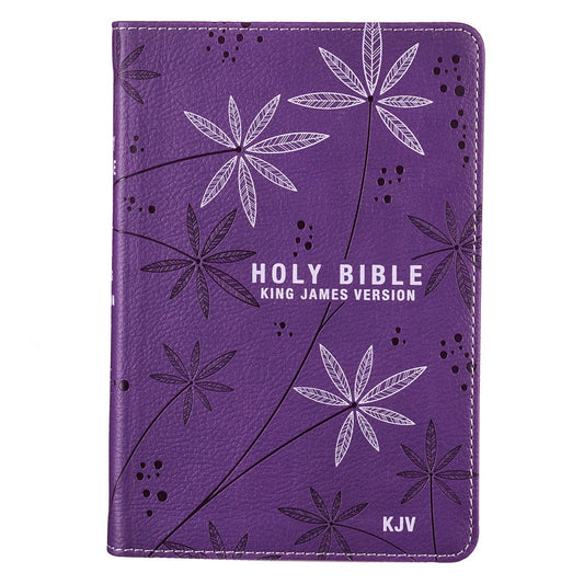 Purple Faux Leather Compact King James Version Bible