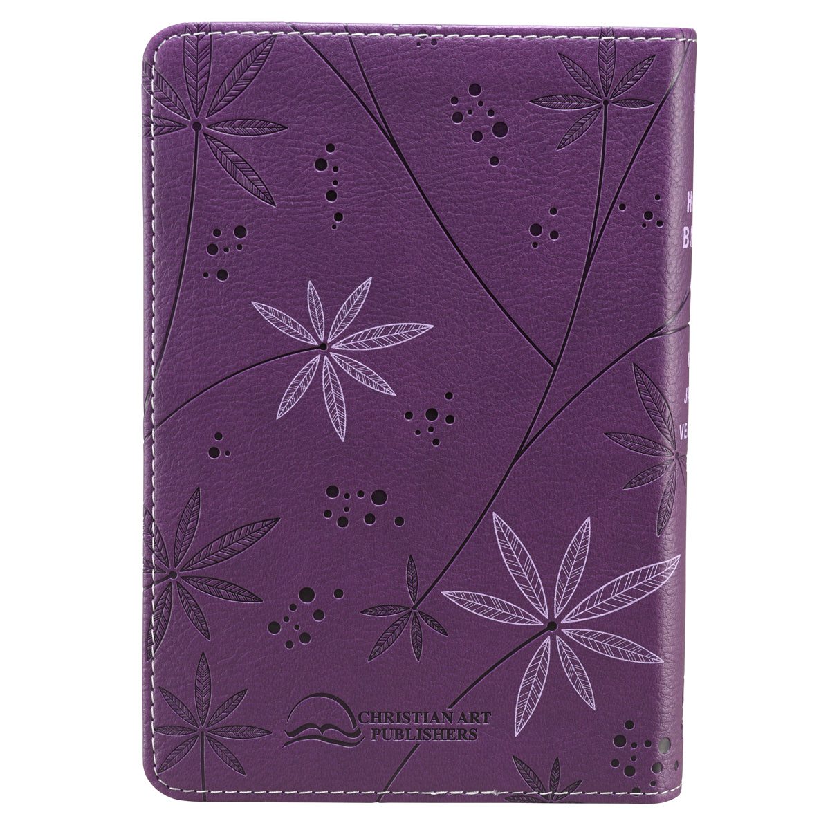 Purple Faux Leather Compact King James Version Bible