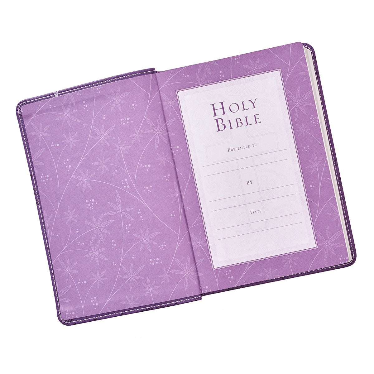 Purple Faux Leather Compact King James Version Bible