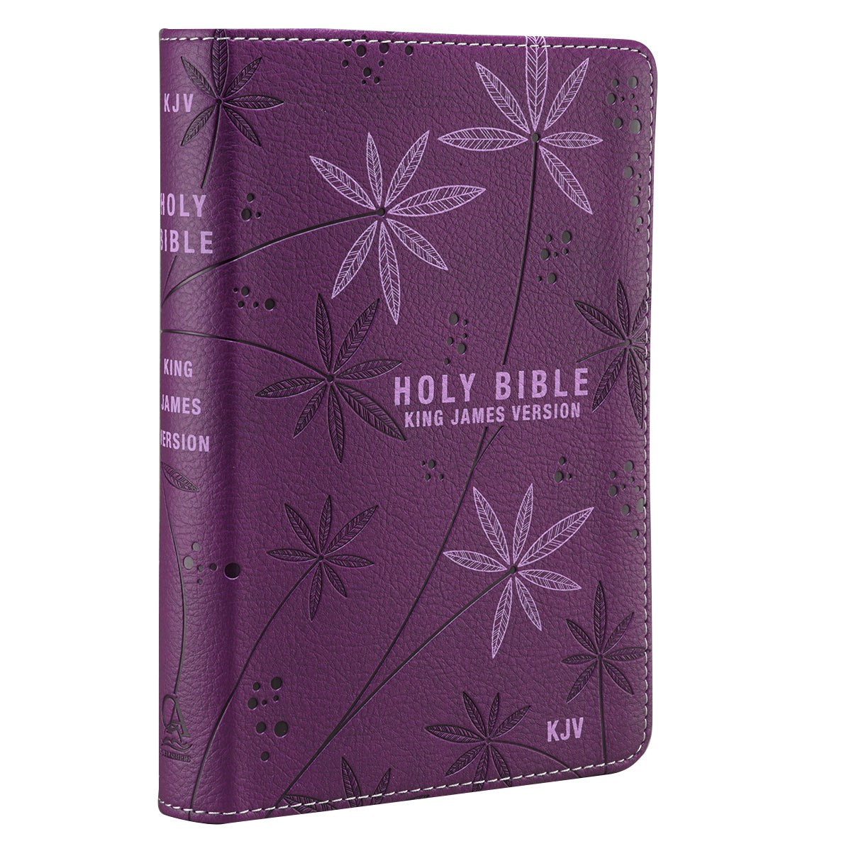Purple Faux Leather Compact King James Version Bible