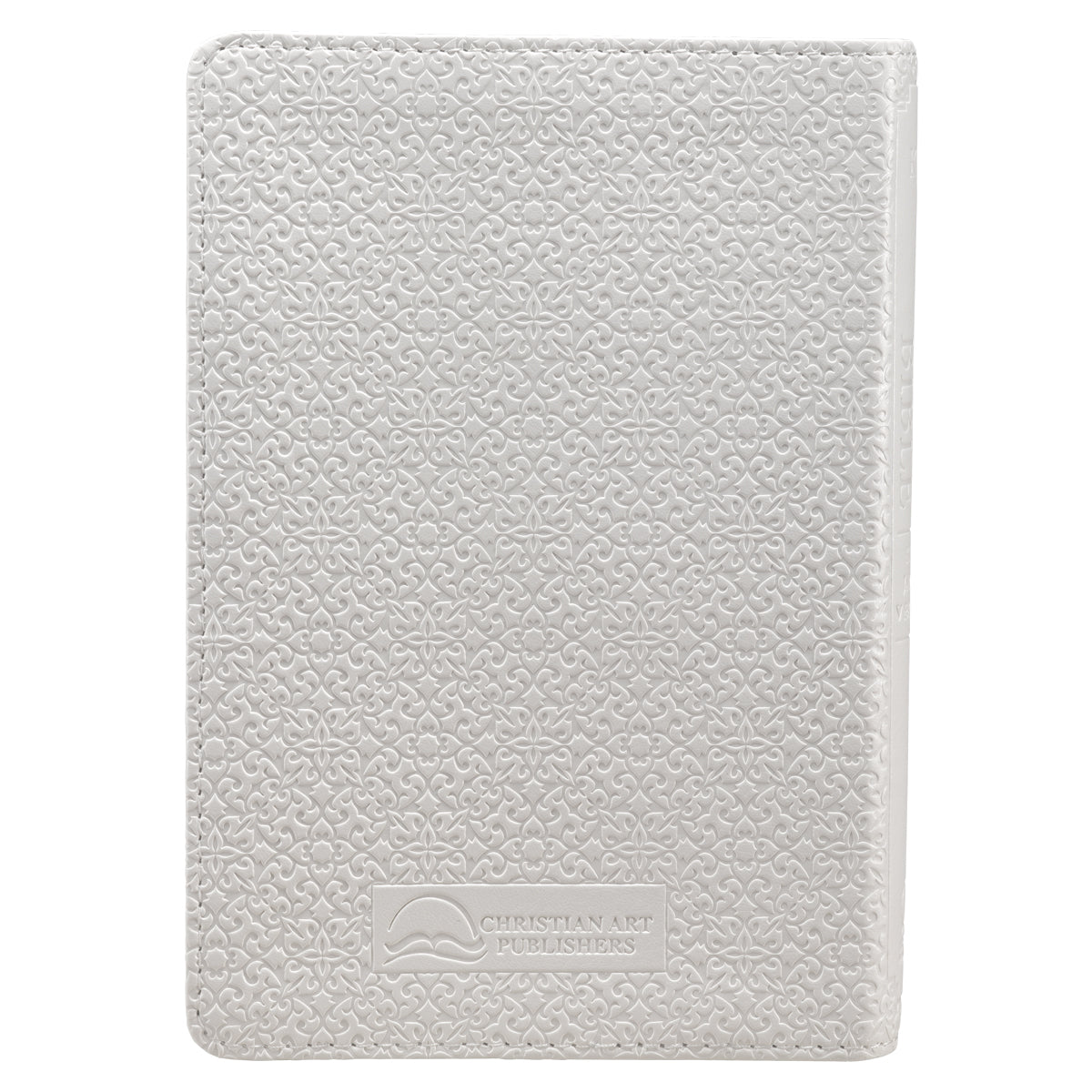 White Faux Leather Compact King James Version Bible