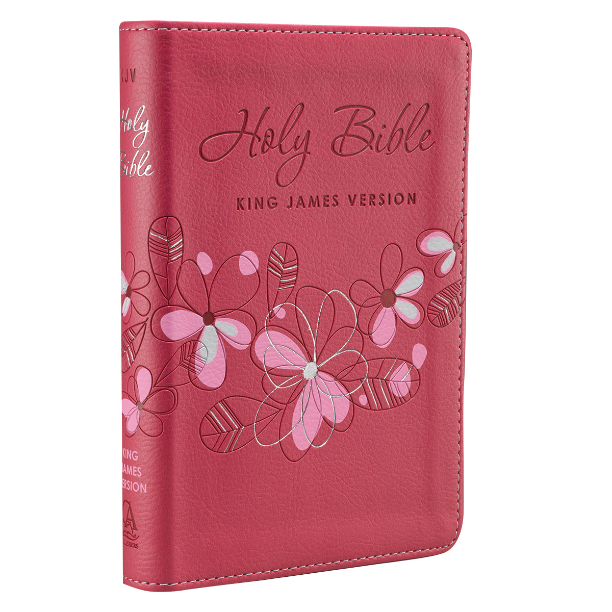 Pink Faux Leather Compact King James Version Bible
