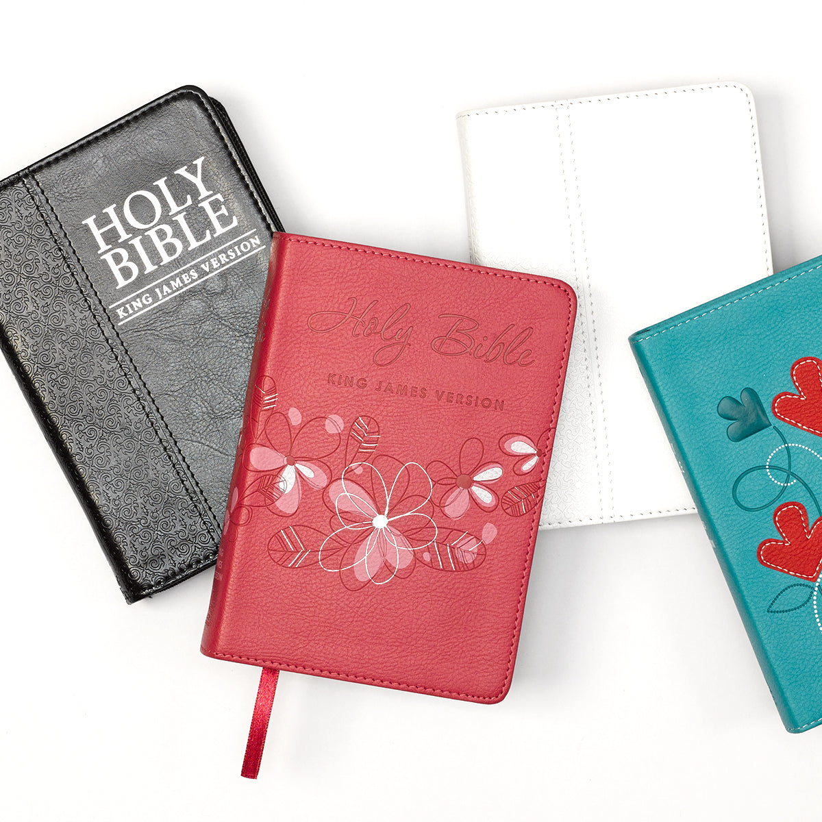 Pink Faux Leather Compact King James Version Bible