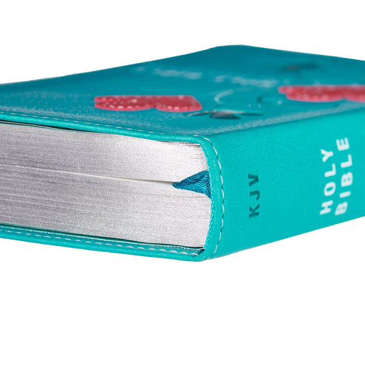 Turquoise King James Version Pocket Bible.