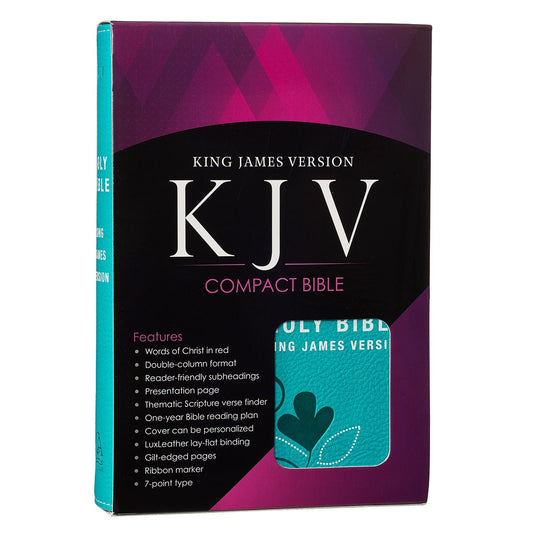 Turquoise King James Version Pocket Bible.