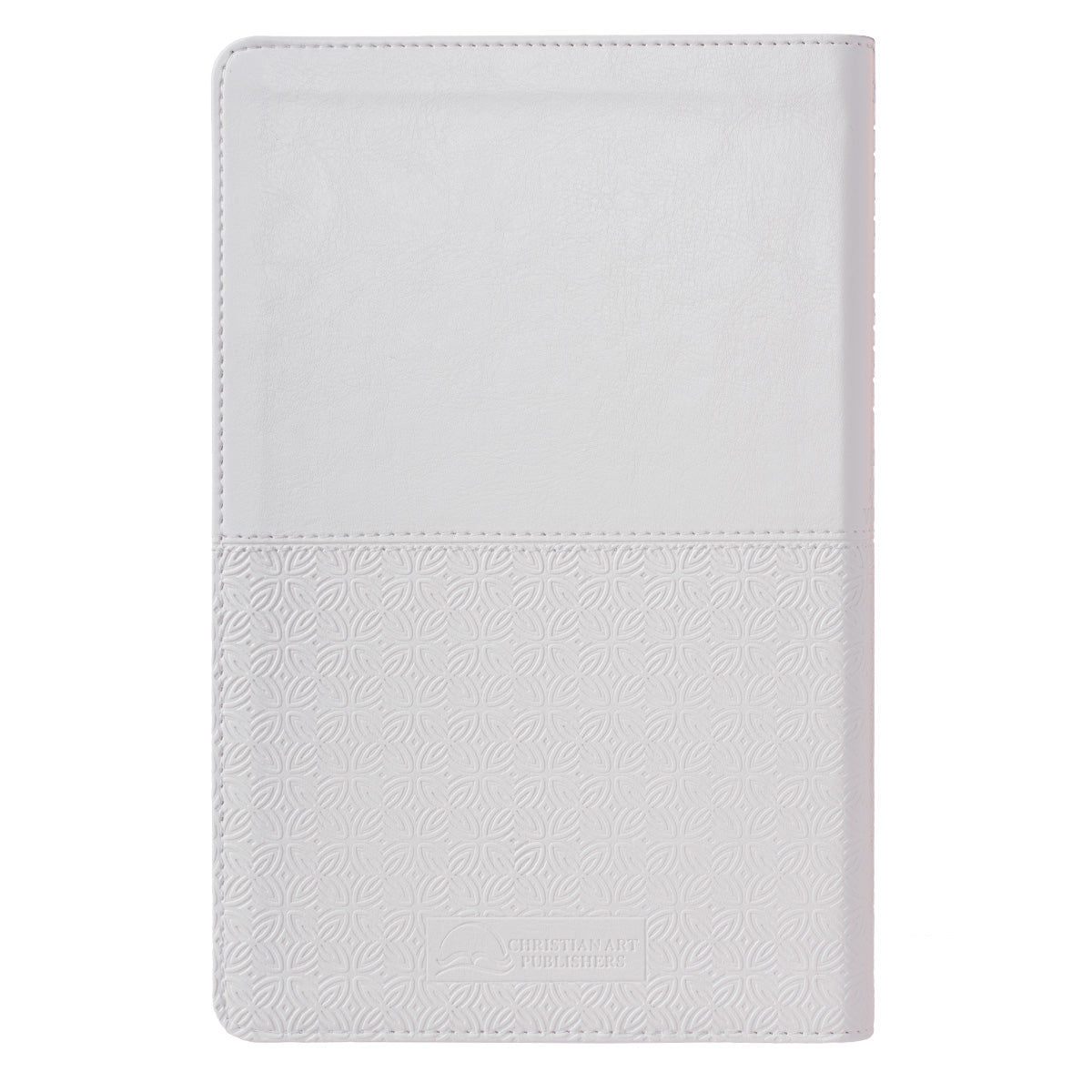 White Faux Leather King James Version Deluxe Gift Bible with Thumb Index