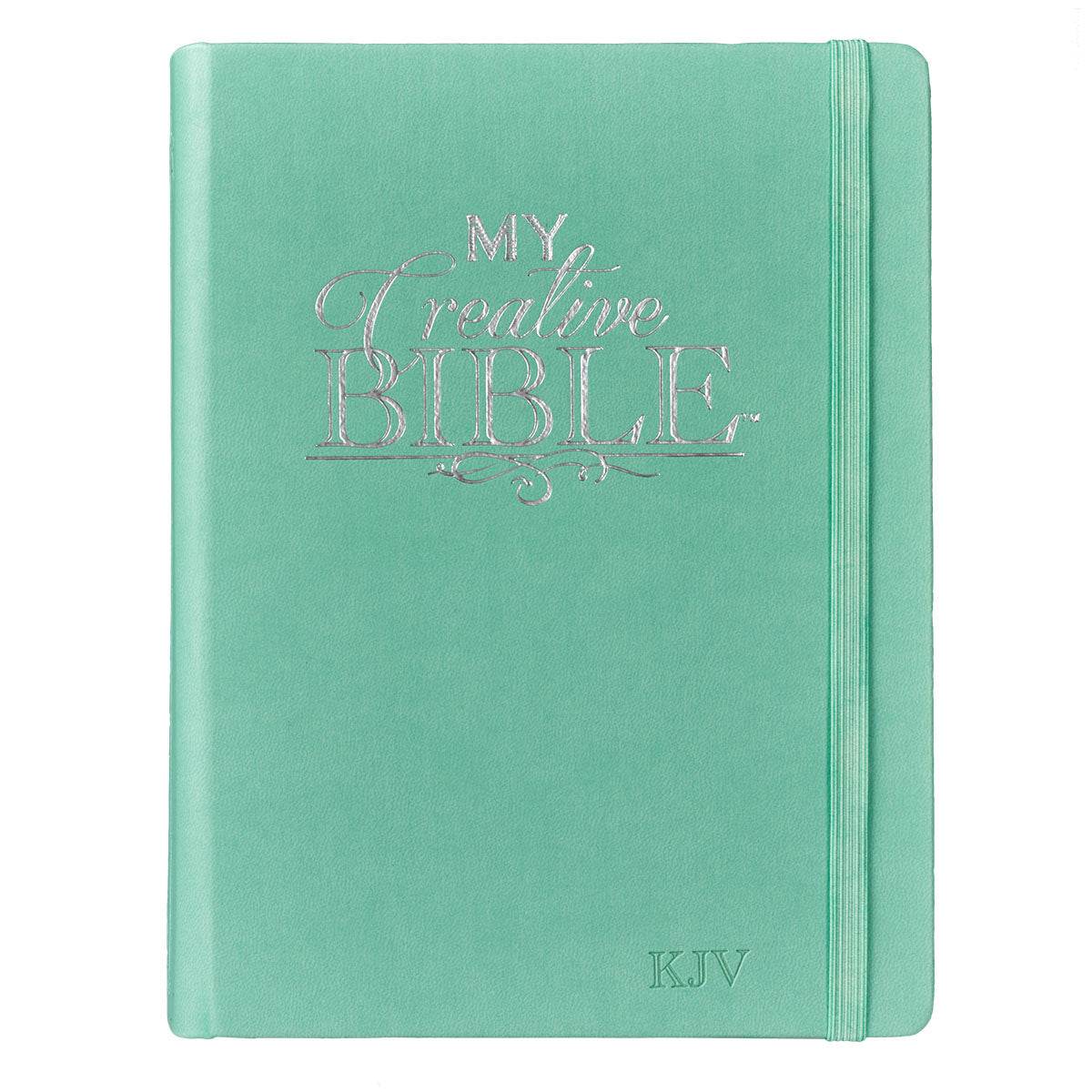 Teal Faux Leather Hardcover KJV My Creative Bible