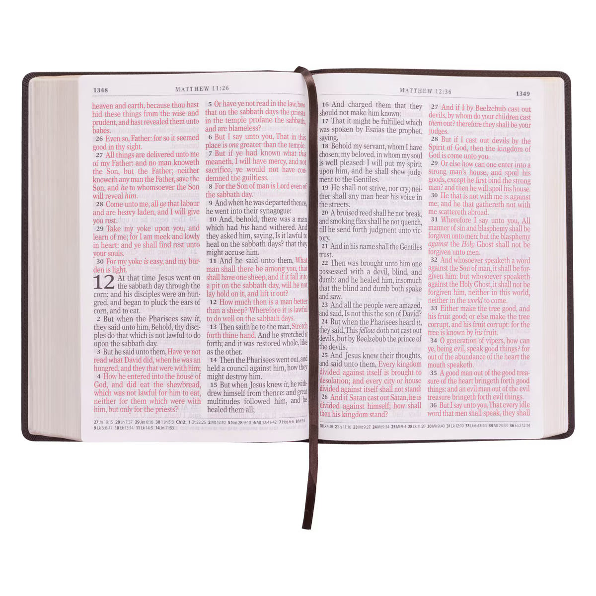 Dark Brown Faux Leather Super Giant Print King James Version Bible